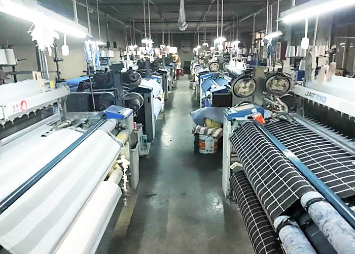 Air jet loom workshop